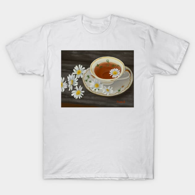 Spring Time Tea T-Shirt by Dudzik Art